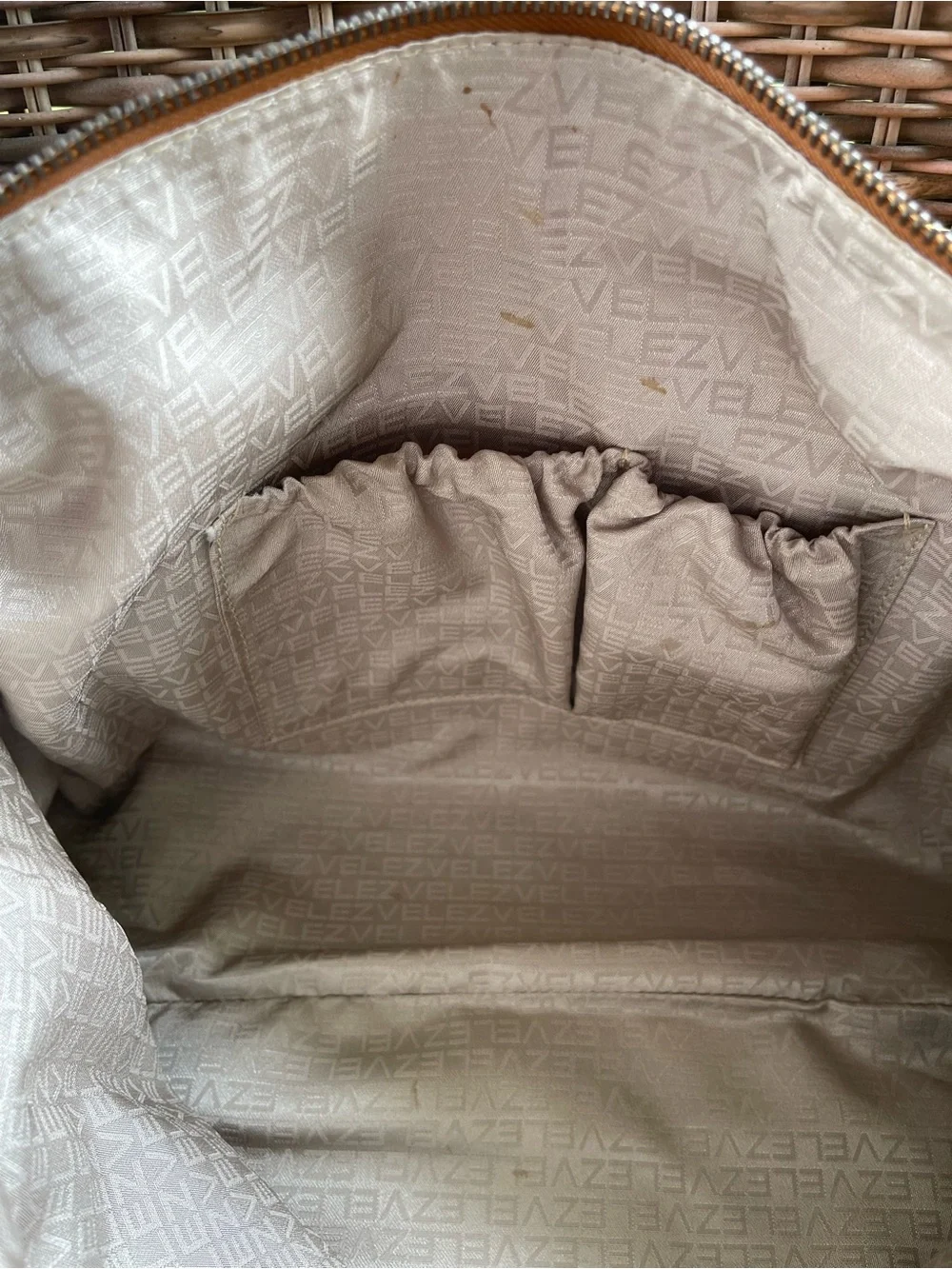 Velez Leather Satchel Bag with Embossed Texture